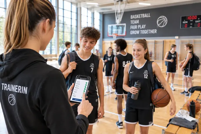 Trainer beim Vereinstraining